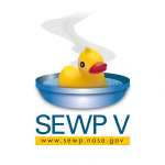 NASA SEWP V logo with rubber duck.