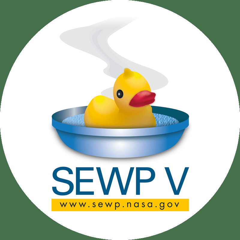 NASA SEWP V contract vehicle icon showing a rubber duck in a bowl.